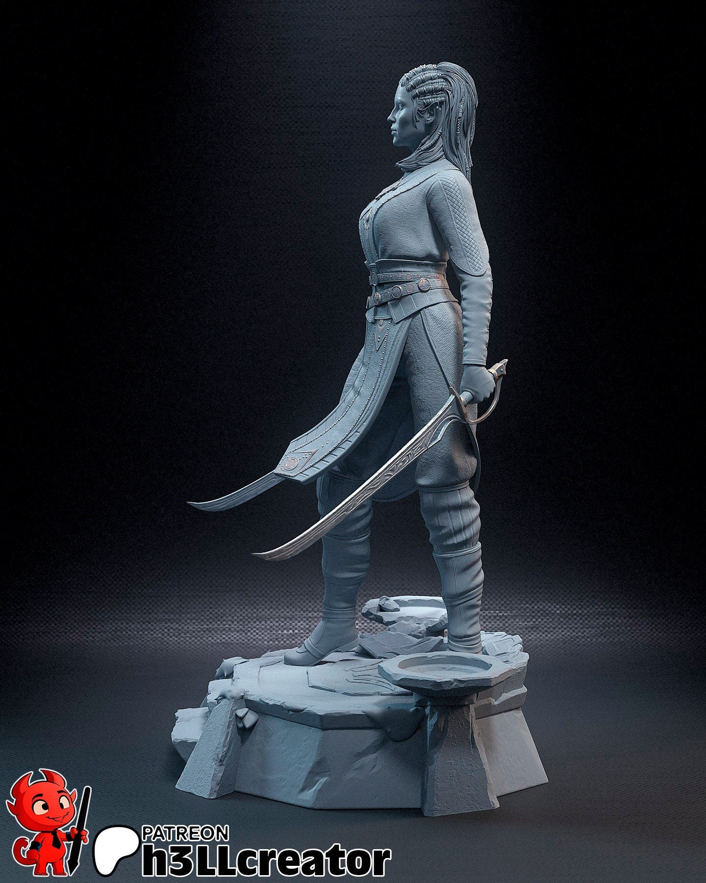 Jaheira | Fantasy | Druid | Magical | DnD | Dungeon and Dragons | Video Game | Baldur's Gate 3 | Magic | Mage | Warrior | Fighter | Swords