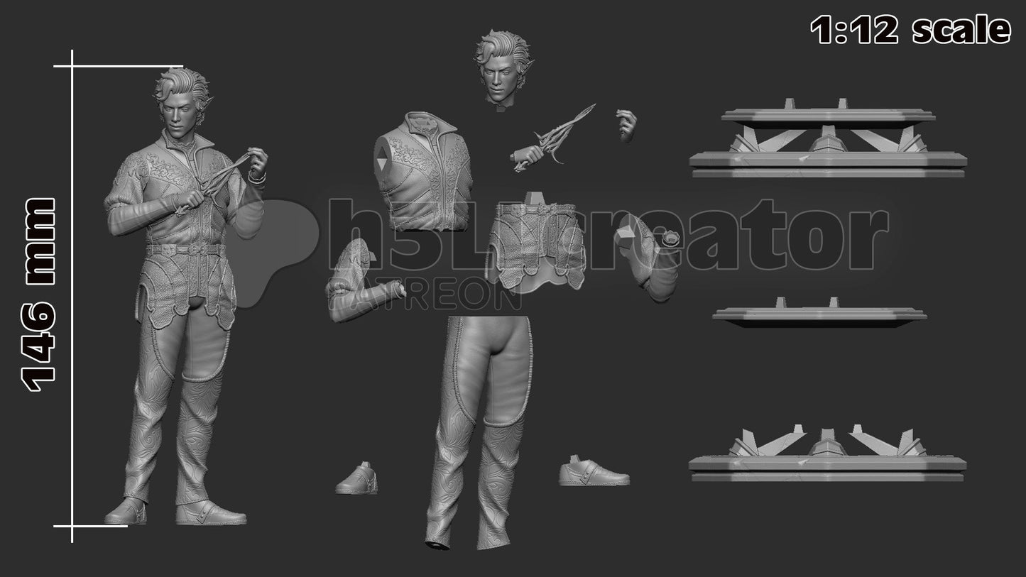 Asterion | Baldur's Gate | Vampire | Rouge | Archer | Fantasy | DnD | Dungeon & Dragons | Model | Figure |