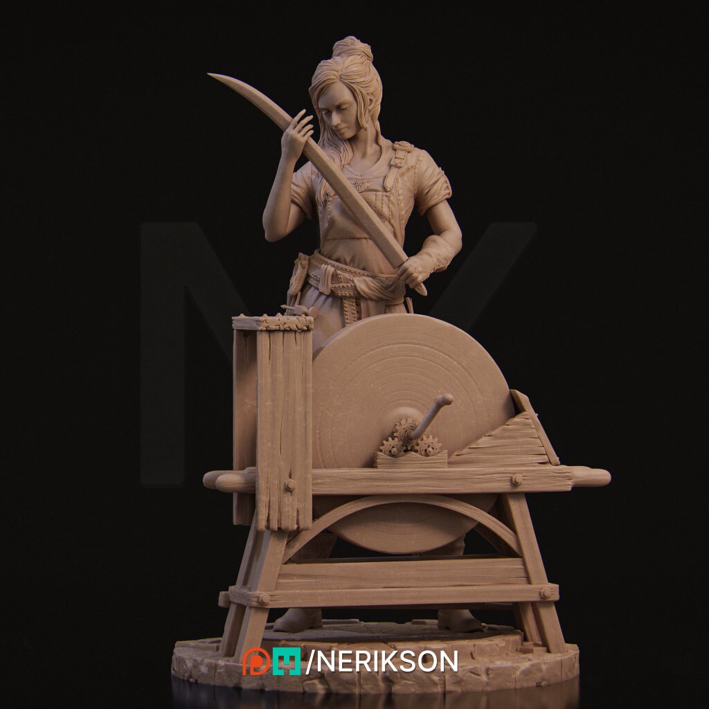 Lara | Blacksmith | Medieval | Dungeon and Dragons | Fantasy | Tabletop | Pathfinder | Smith | Smithing | Sword | Hammer | Girl Power |