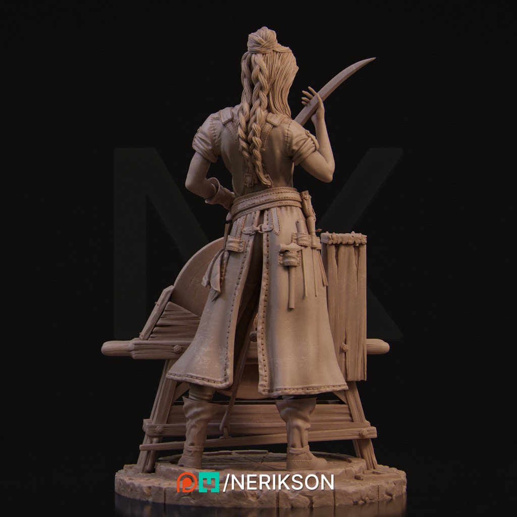 Lara | Blacksmith | Medieval | Dungeon and Dragons | Fantasy | Tabletop | Pathfinder | Smith | Smithing | Sword | Hammer | Girl Power |