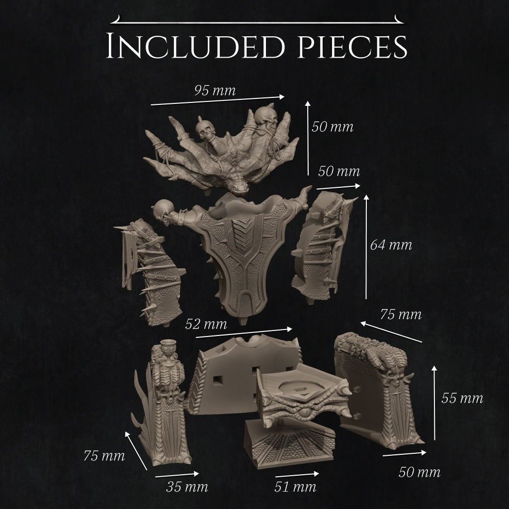 Aleeha | Dragon | Knight | Dragon Knight | Throne | Queen | Skulls | Fantasy | High Fantasy | Model | Dungeon and Dragons | Power