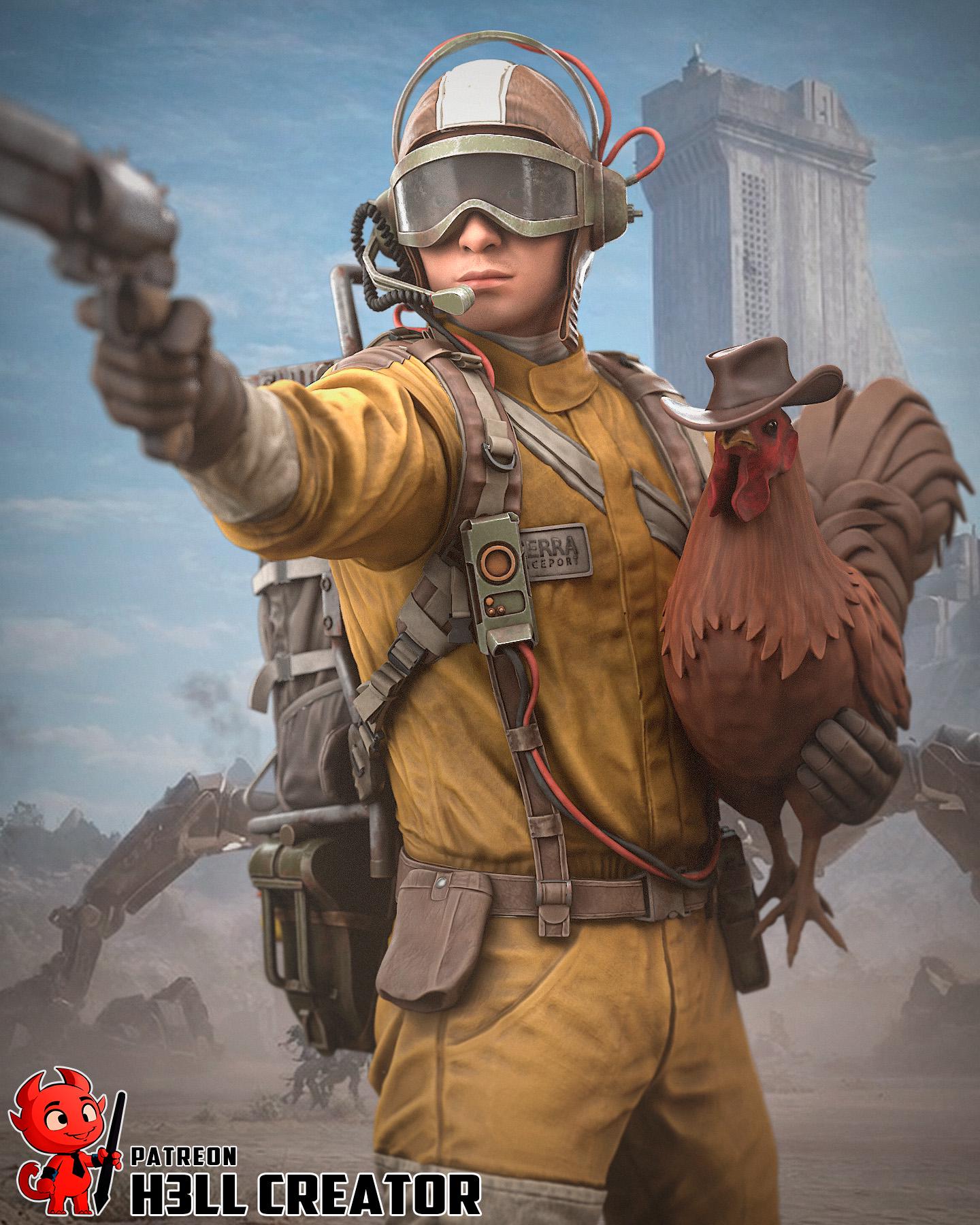 Arc Raider | Sci-Fi | Battle Royale | Fiction | Fighter | Chicken | Prize | GOOP |