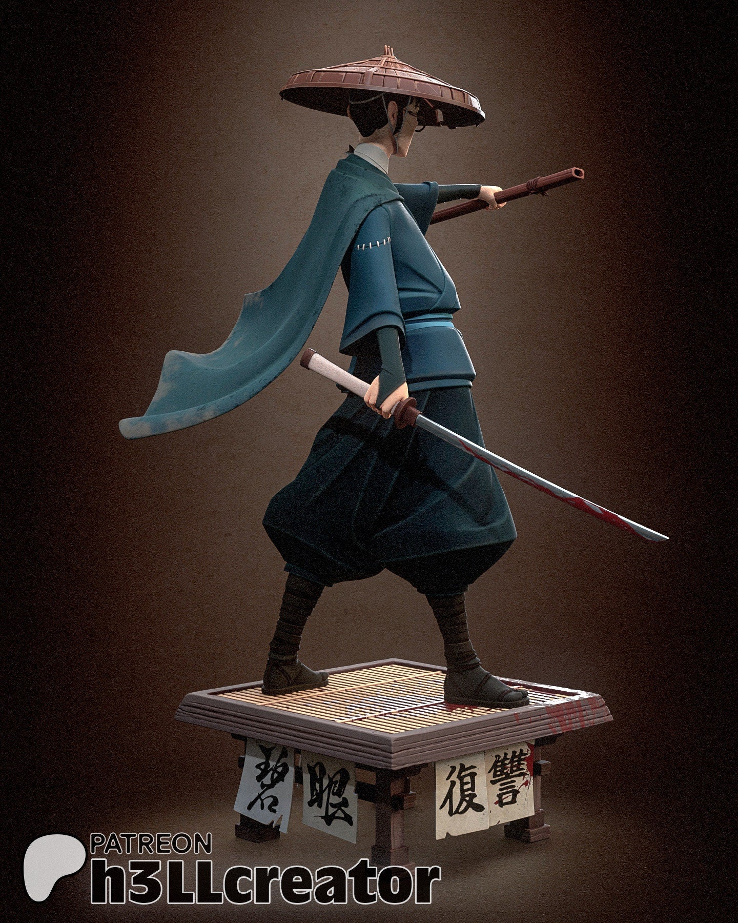 Mizu | Figurine | Model | Miniature | Historical | Japanese | Anime | Samurai |