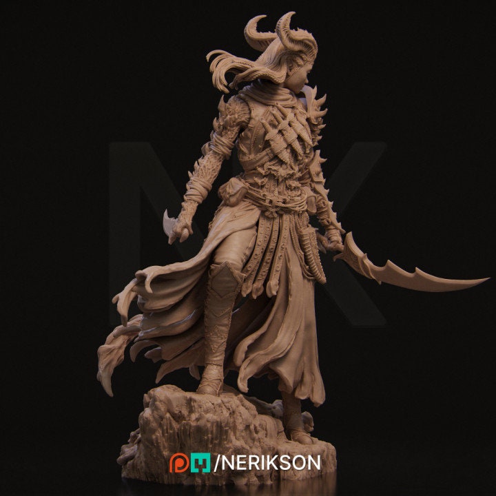 Lensi | Demon Hunter | Demon | Fantasy | Occult | Spiritual | Model | Medieval | DnD |