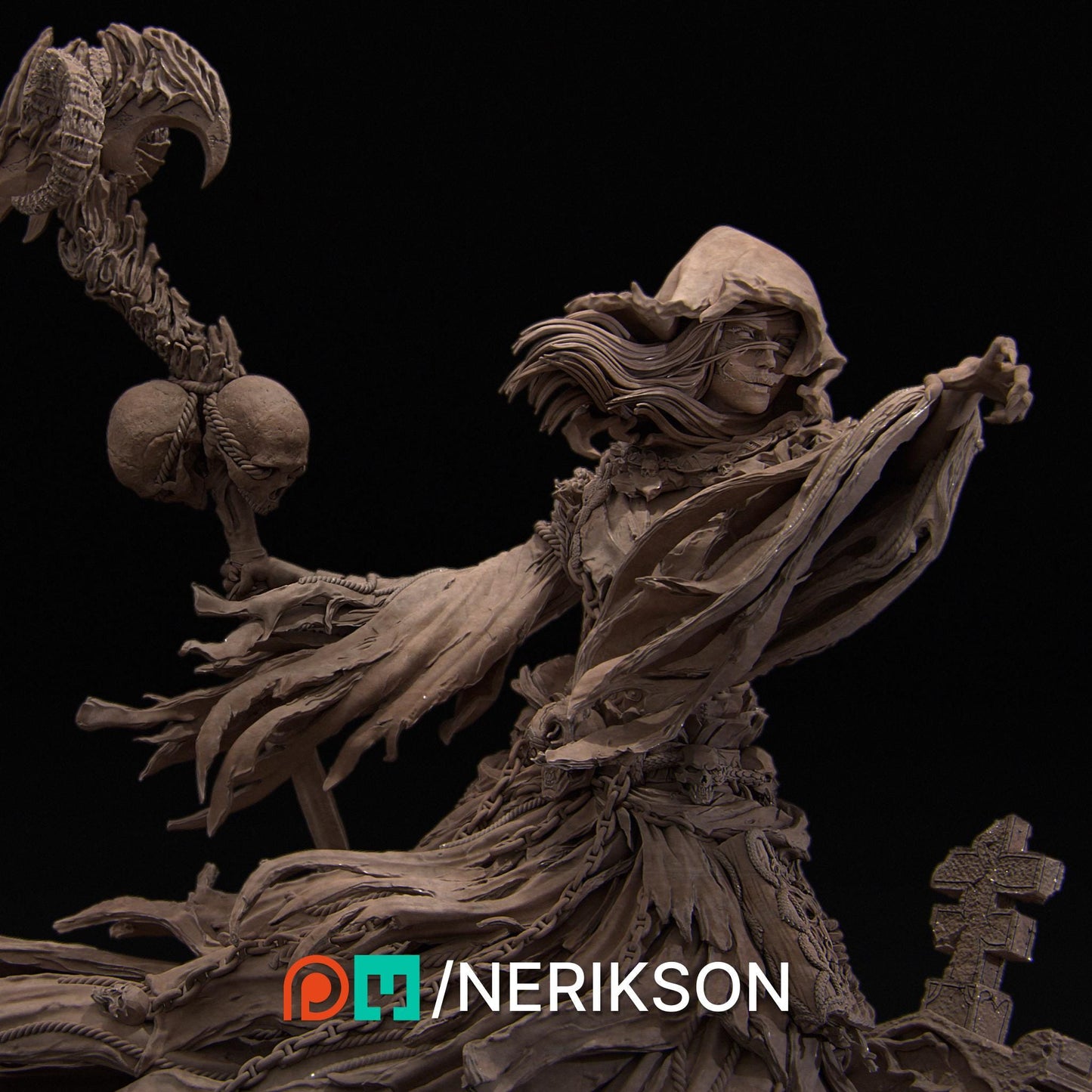Reaper | Grim Reaper | Fantasy | Death | Lore | DnD | Tabletop | Figure | Model | Character | Soul Harvesting | Necromancer
