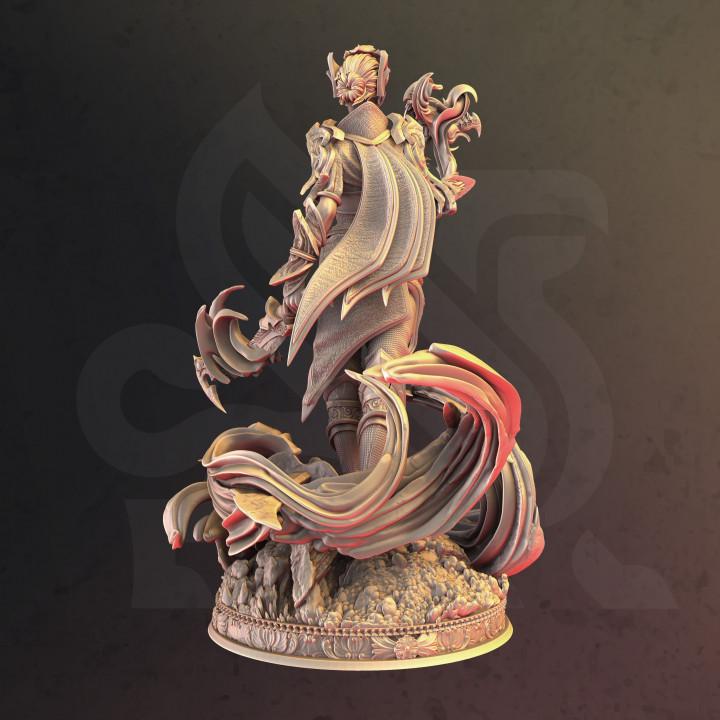 Elf | Spell Sword | Wizard | Female | Fantasy | Model | 32mm | DnD | Dungeon and Dragons | Elven | Magic |