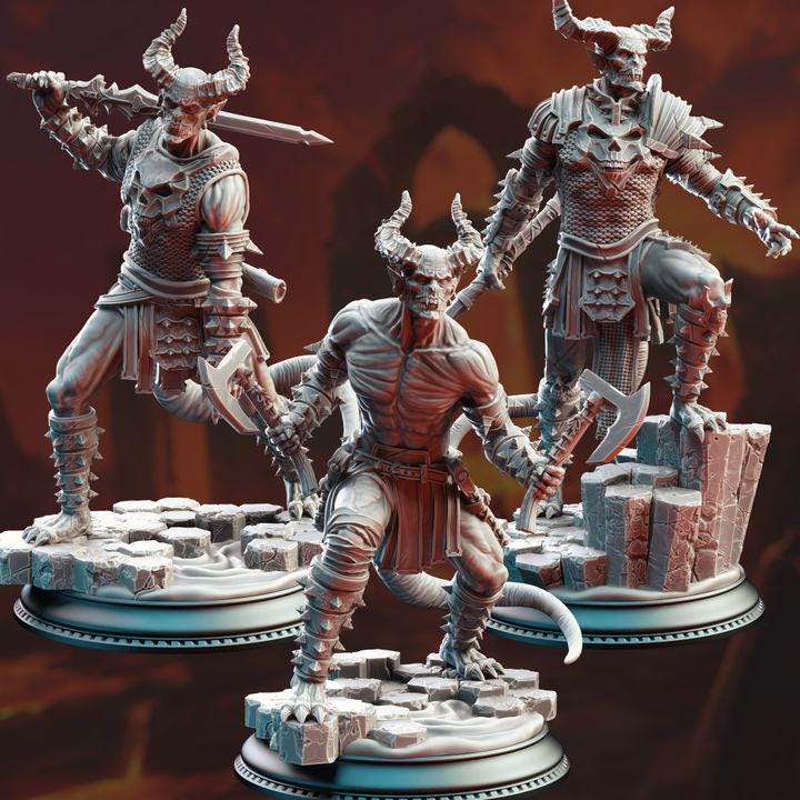 Devils | Warriors | Fighters | Fantasy | Averness | Mobs | DnD | Tabletop | RPG