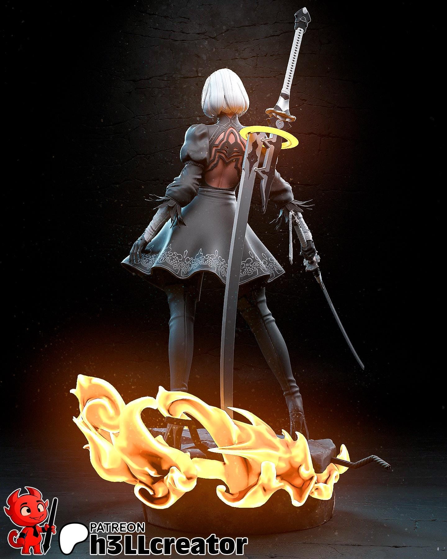 2B | Nier Automita | Anime | Action Figure | Model | Sci-Fi | Collectable | Fantasy |