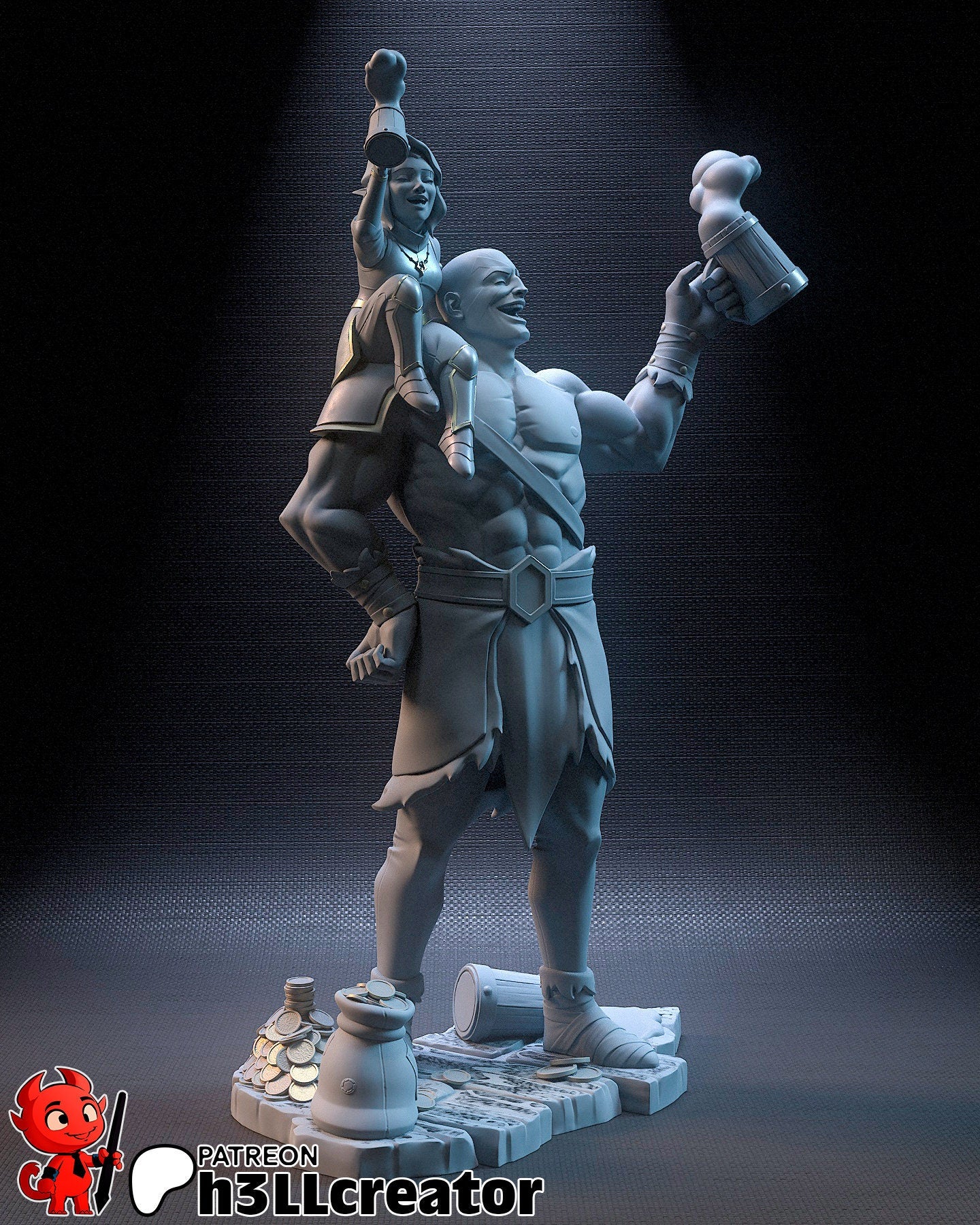 Grog | Pike | Critical Role | Fantasy | Dungeon and Dragons | D&D | DnD | Medieval | Elf | Halfling | Human | Barbarian | Cleric |