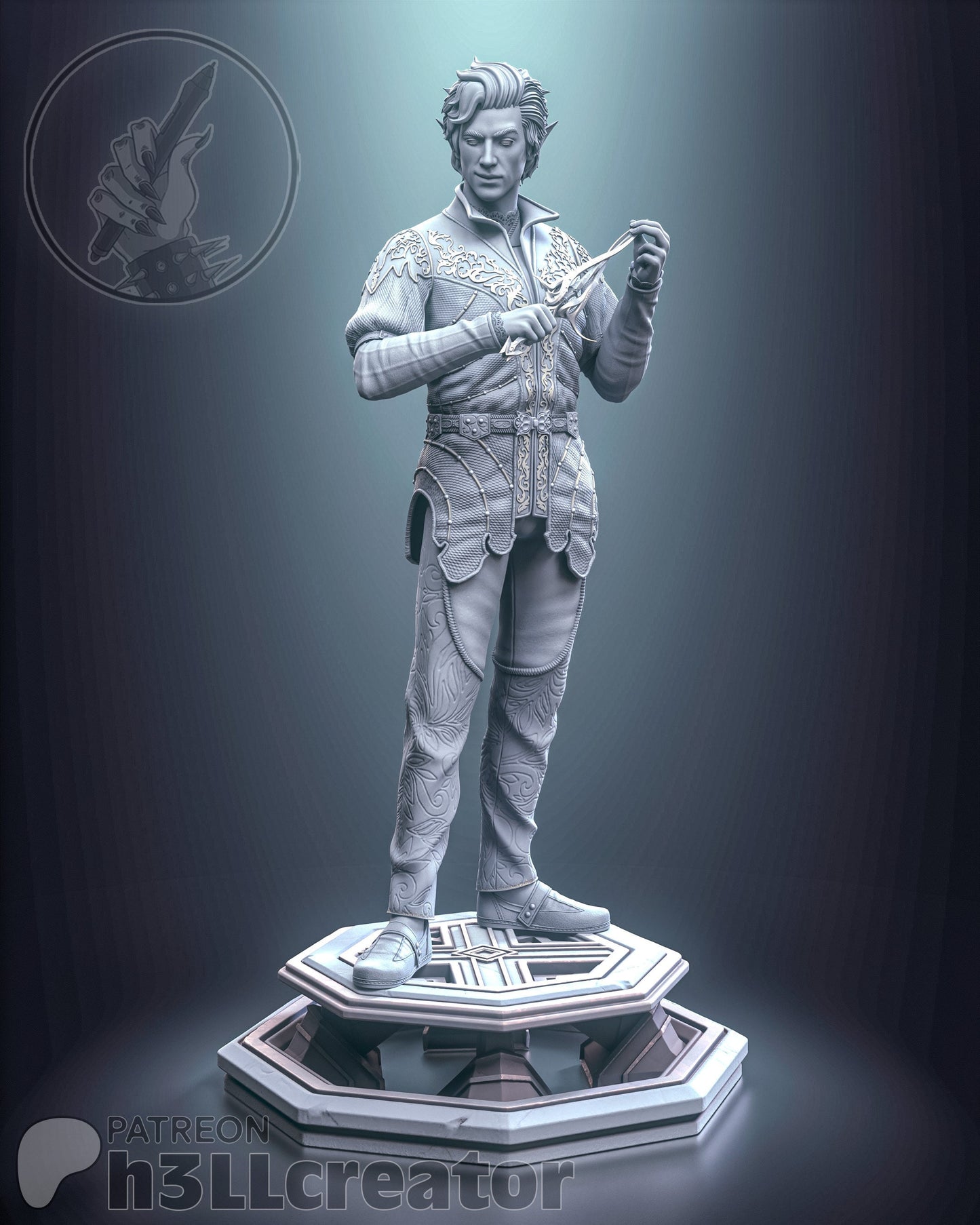 Asterion | Baldur's Gate | Vampire | Rouge | Archer | Fantasy | DnD | Dungeon & Dragons | Model | Figure |