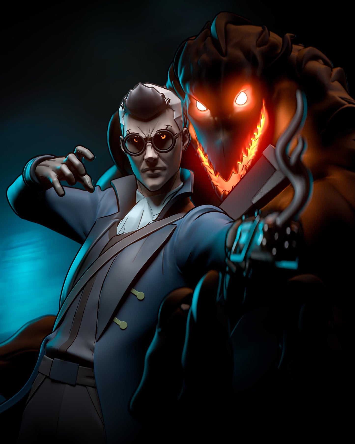 Percival | Vox Machina | Fantasy | Artificer | Mage | Dark | Supernatural | Arcane Gunslinger | Gunslinger