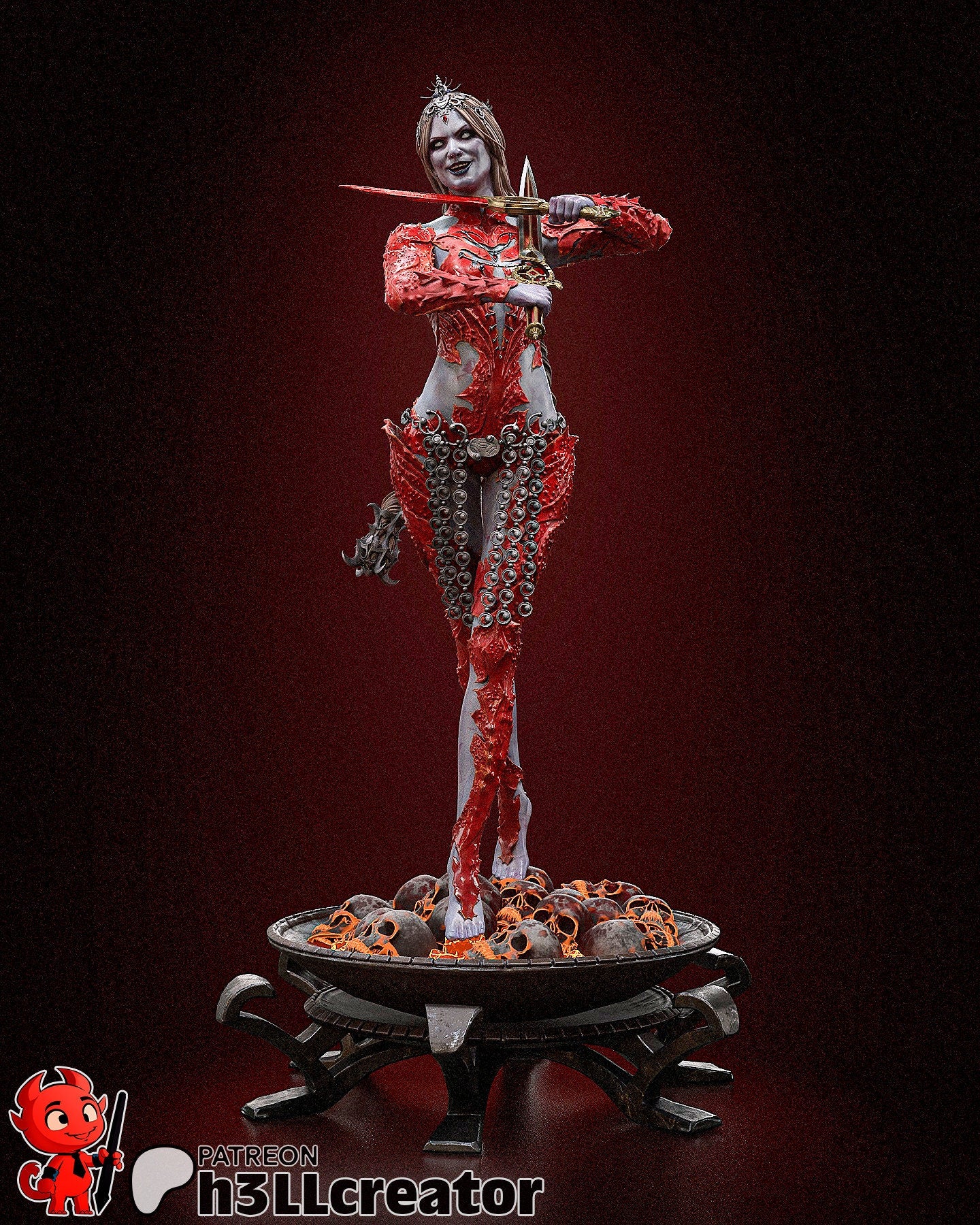 Orin | Wizard | Blood Magic | Fantasy | Dungeon and Dragons | Baldurs Gate | Villainess | Powerful | Sorceress | Baal |