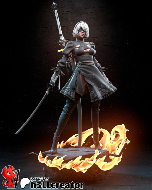 2B | Nier Automita | Anime | Action Figure | Model | Sci-Fi | Collectable | Fantasy |