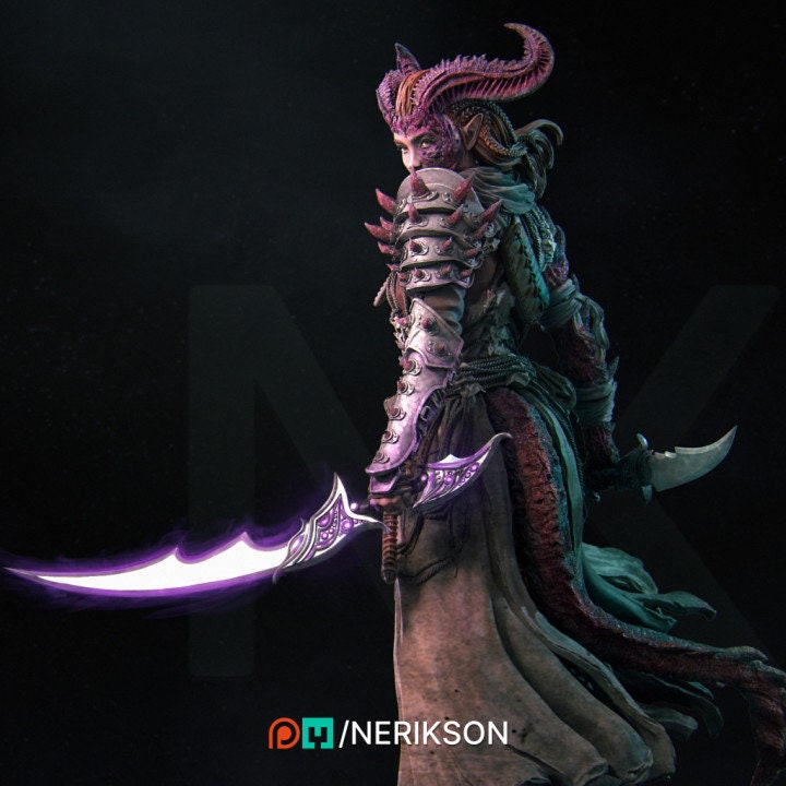 Lensi | Demon Hunter | Demon | Fantasy | Occult | Spiritual | Model | Medieval | DnD |