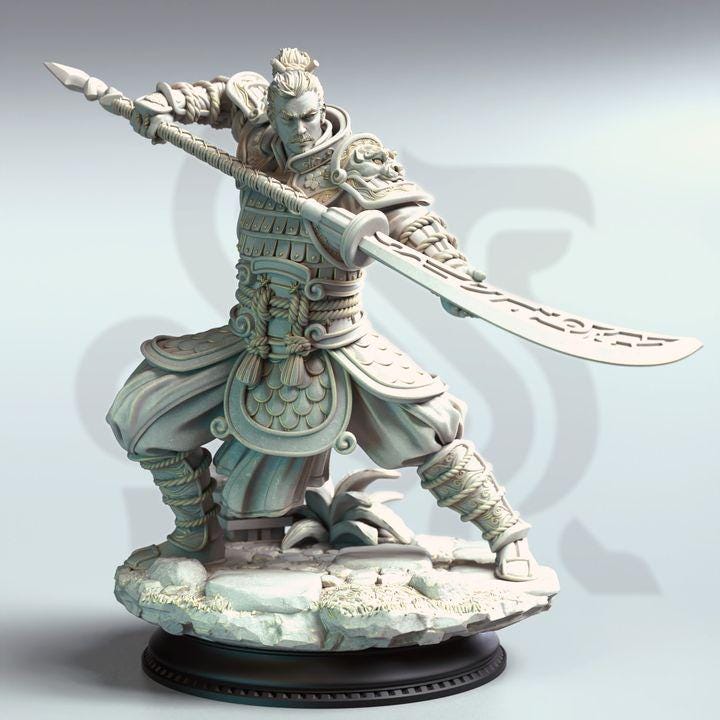 Commander | Polearm| Glaive | Warrior | Fighter | Martial Artist | Fantasy | Feudal Era | Monk