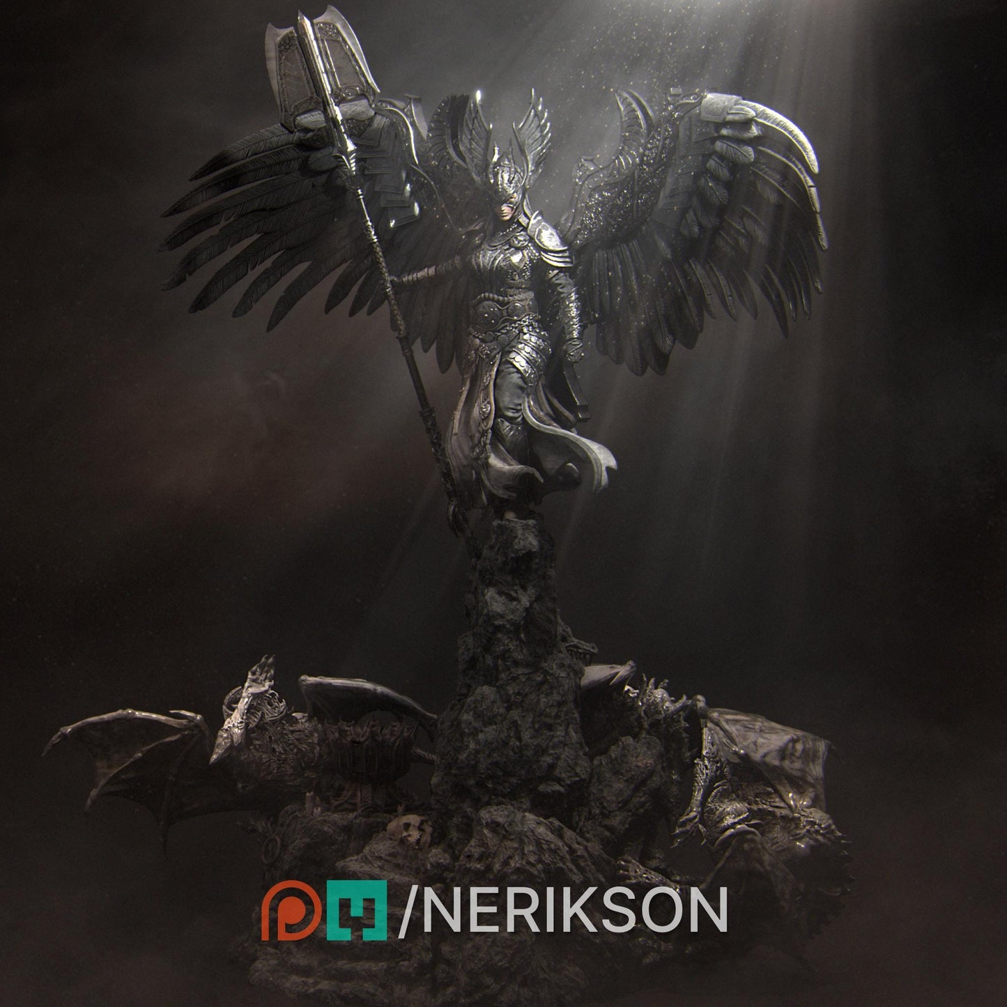 Revna | Valkyrie | Norse | Shield Maiden | Fantasy | Myth | Mythos | Spiritual | Warrior | Fighter | Angelic | Angel |  Nordic | Folk Lore |