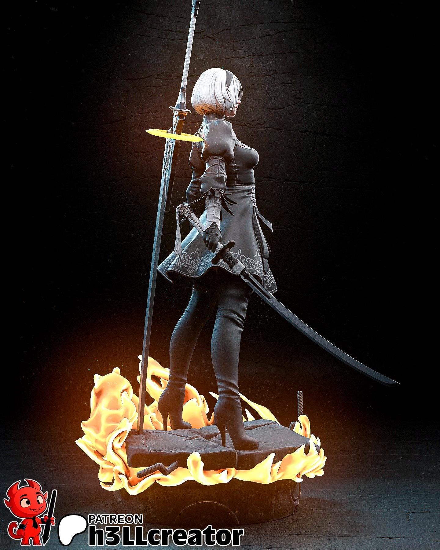 2B | Nier Automita | Anime | Action Figure | Model | Sci-Fi | Collectable | Fantasy |