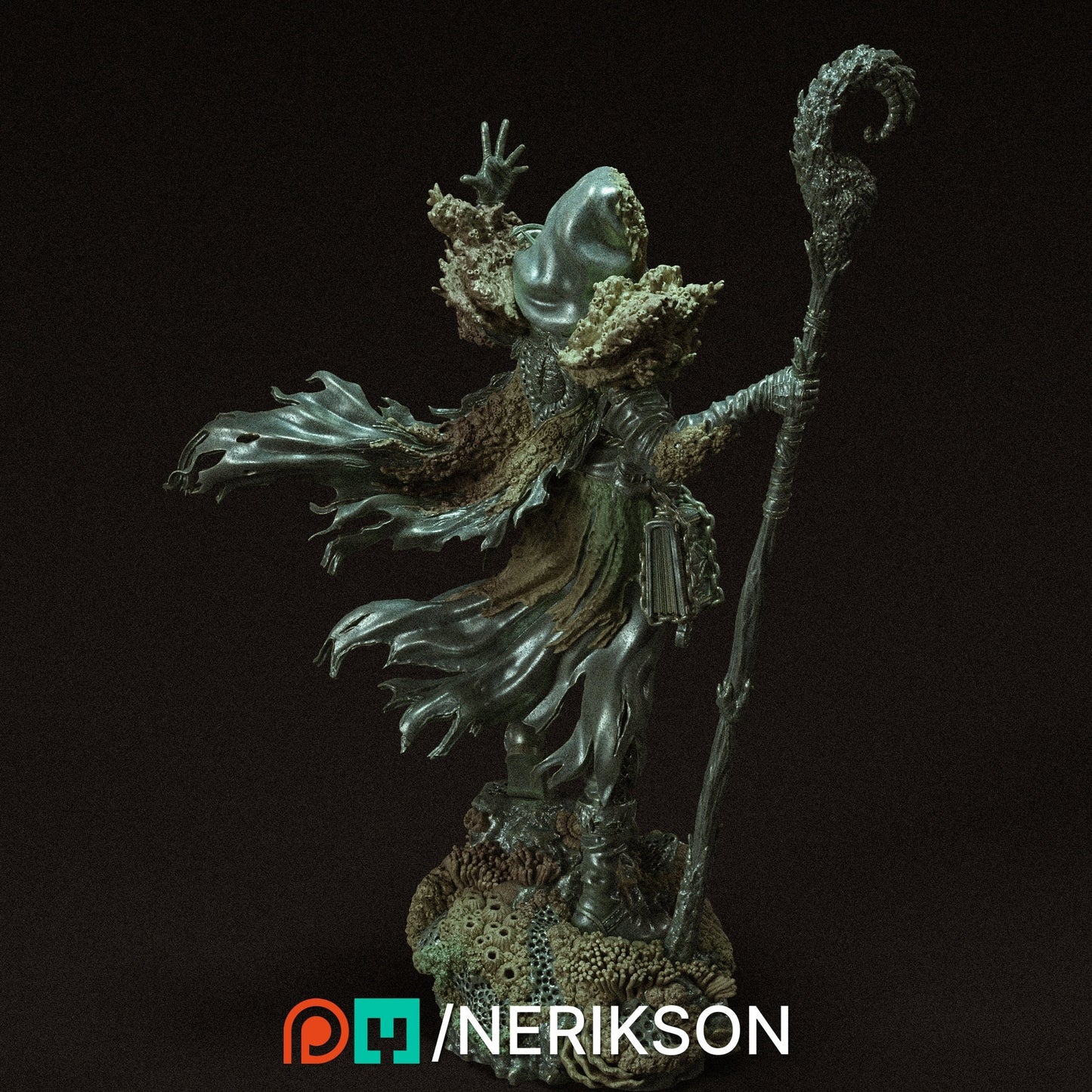 Warlock of the Fathomless Female Warlock Female Sorceress| RPG| Fantasy| Tabletop| Wargaming| Gaming| Highly Detailed