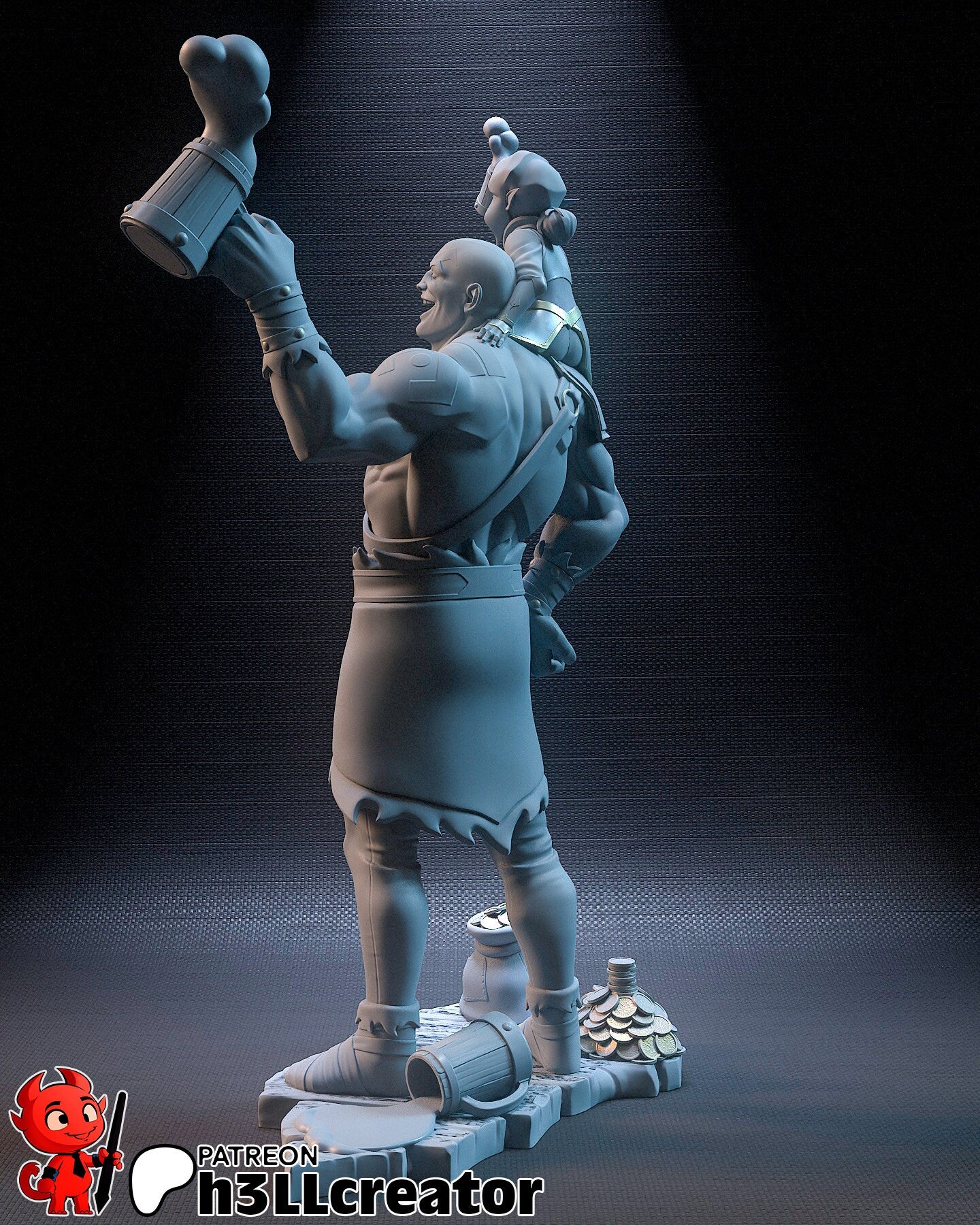 Grog | Pike | Critical Role | Fantasy | Dungeon and Dragons | D&D | DnD | Medieval | Elf | Halfling | Human | Barbarian | Cleric |
