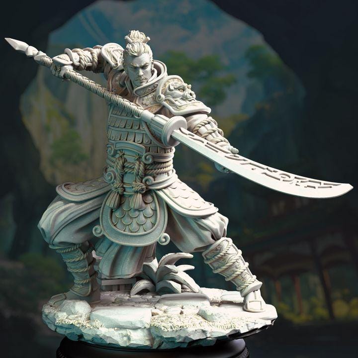 Commander | Polearm| Glaive | Warrior | Fighter | Martial Artist | Fantasy | Feudal Era | Monk