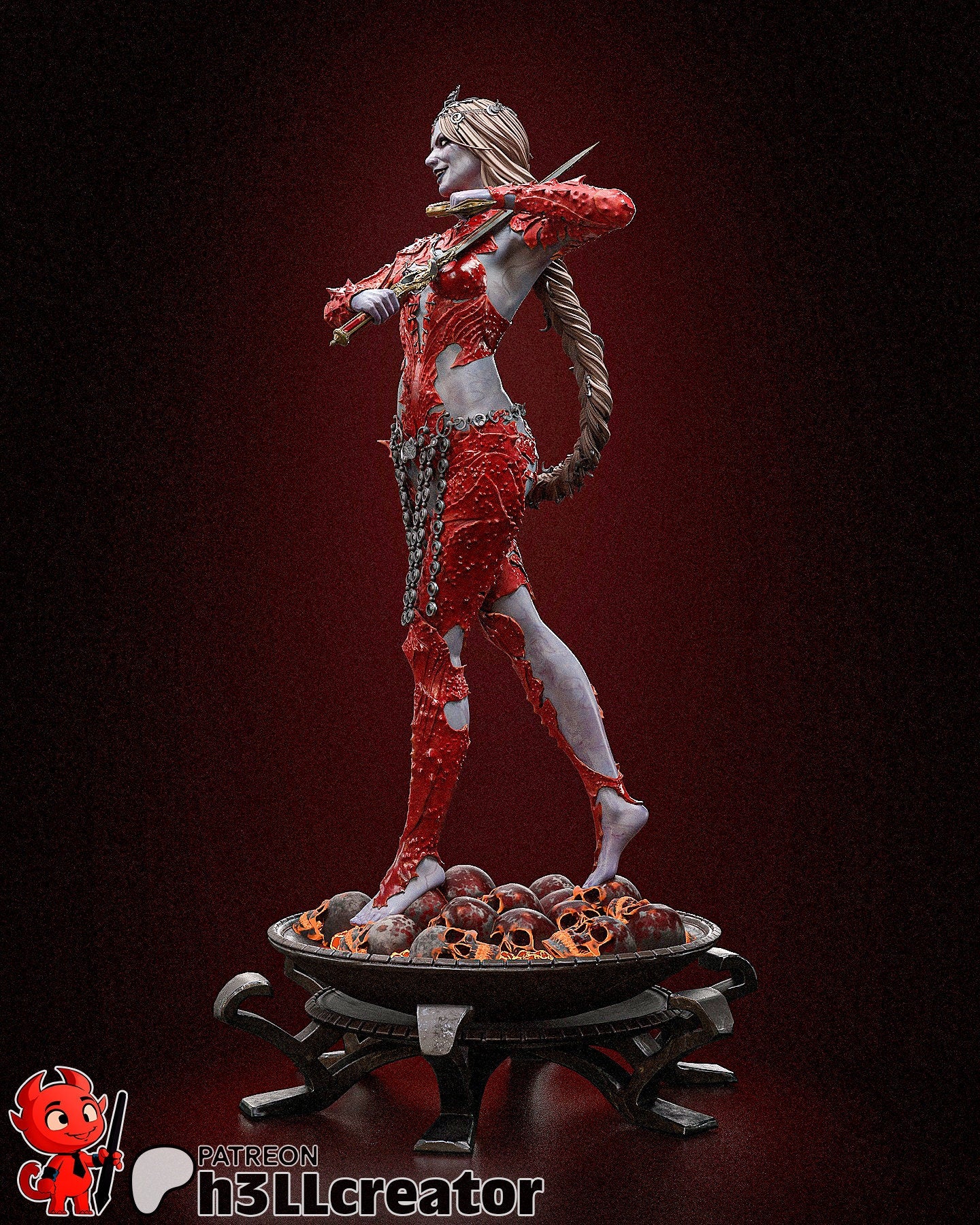 Orin | Wizard | Blood Magic | Fantasy | Dungeon and Dragons | Baldurs Gate | Villainess | Powerful | Sorceress | Baal |