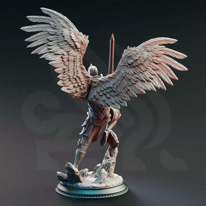 Angels | DnD | Hero | Magic | Fantasy | Angelic | Warrior | Fighter | Paladin | Cleric | NPC | Pathfinder | Tabletop |