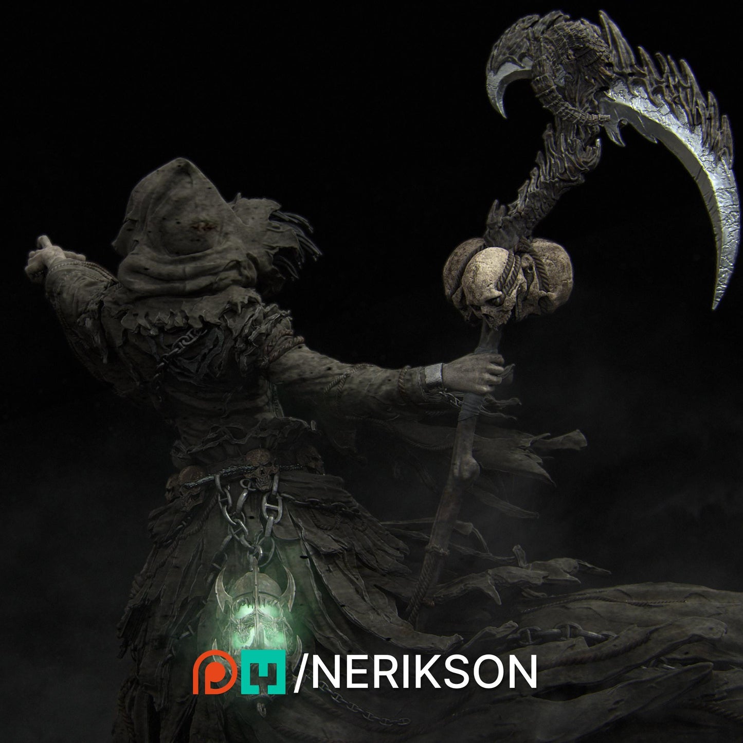 Reaper | Grim Reaper | Fantasy | Death | Lore | DnD | Tabletop | Figure | Model | Character | Soul Harvesting | Necromancer