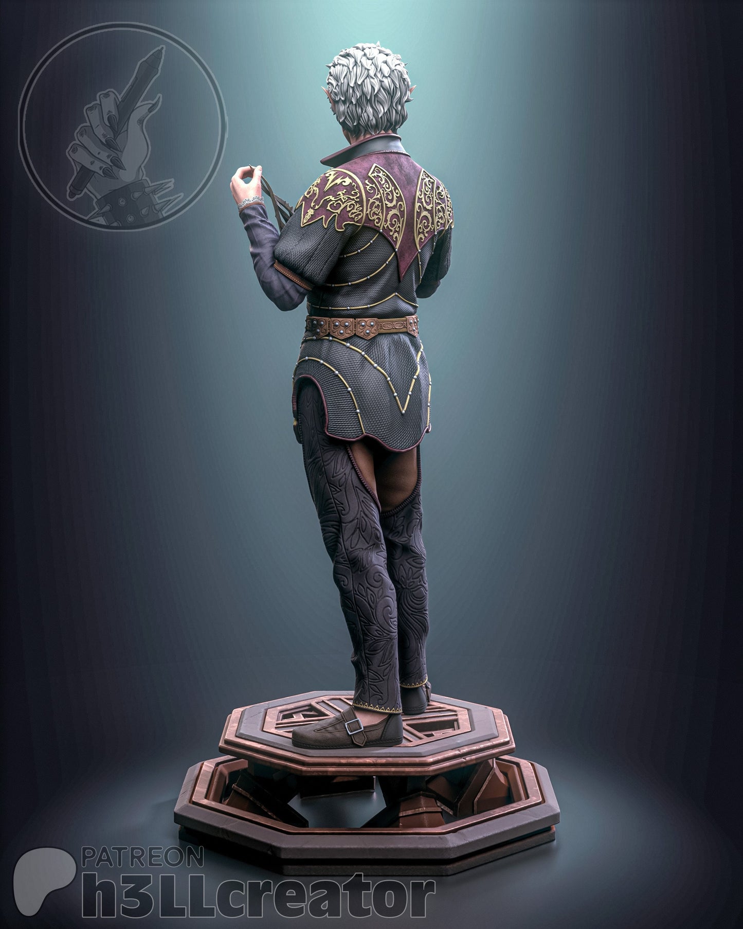 Asterion | Baldur's Gate | Vampire | Rouge | Archer | Fantasy | DnD | Dungeon & Dragons | Model | Figure |