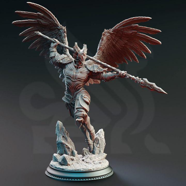 Angels | DnD | Hero | Magic | Fantasy | Angelic | Warrior | Fighter | Paladin | Cleric | NPC | Pathfinder | Tabletop |