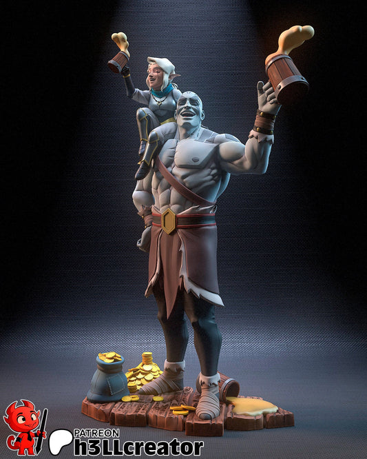 Grog | Pike | Critical Role | Fantasy | Dungeon and Dragons | D&D | DnD | Medieval | Elf | Halfling | Human | Barbarian | Cleric |