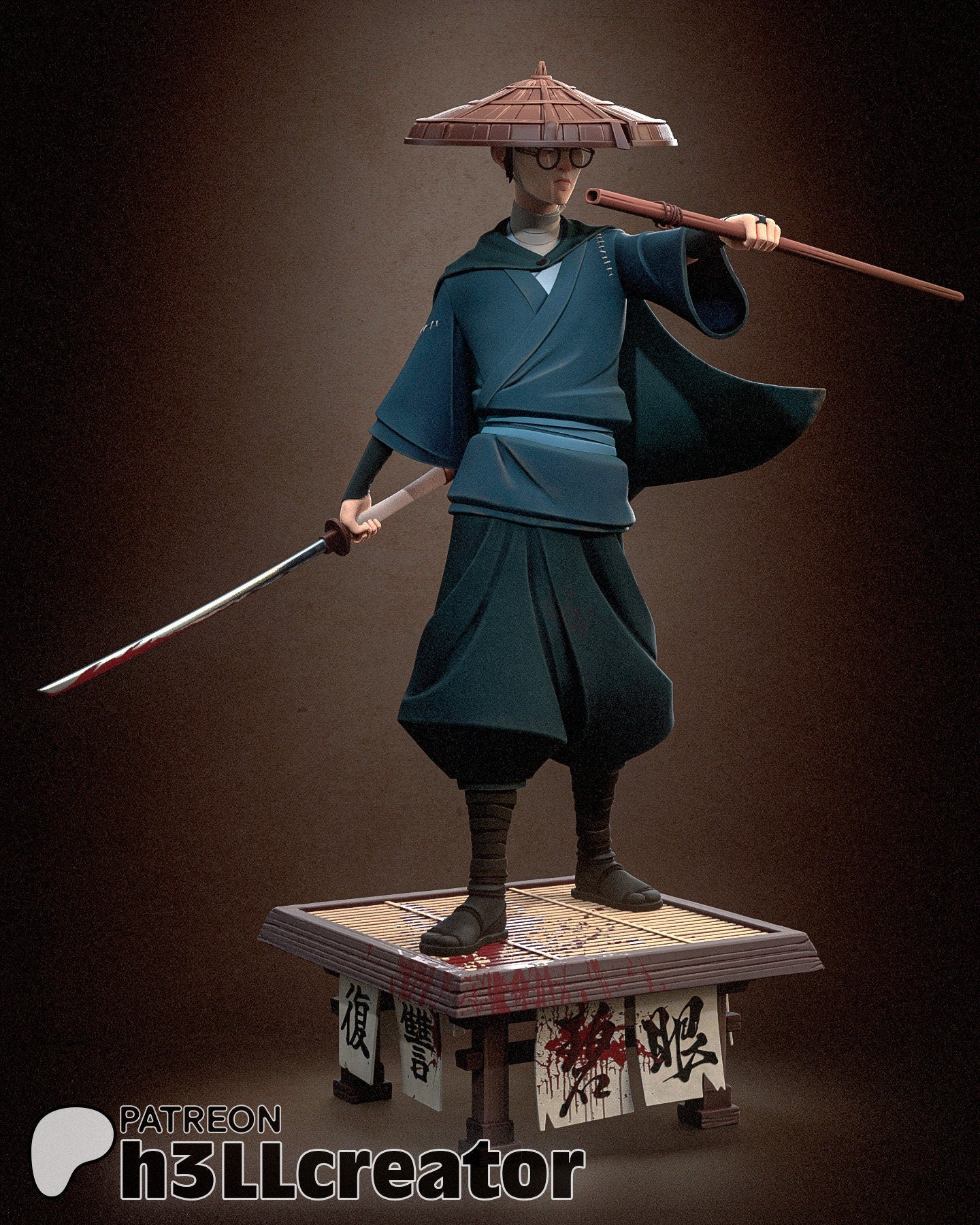 Mizu | Figurine | Model | Miniature | Historical | Japanese | Anime | Samurai |