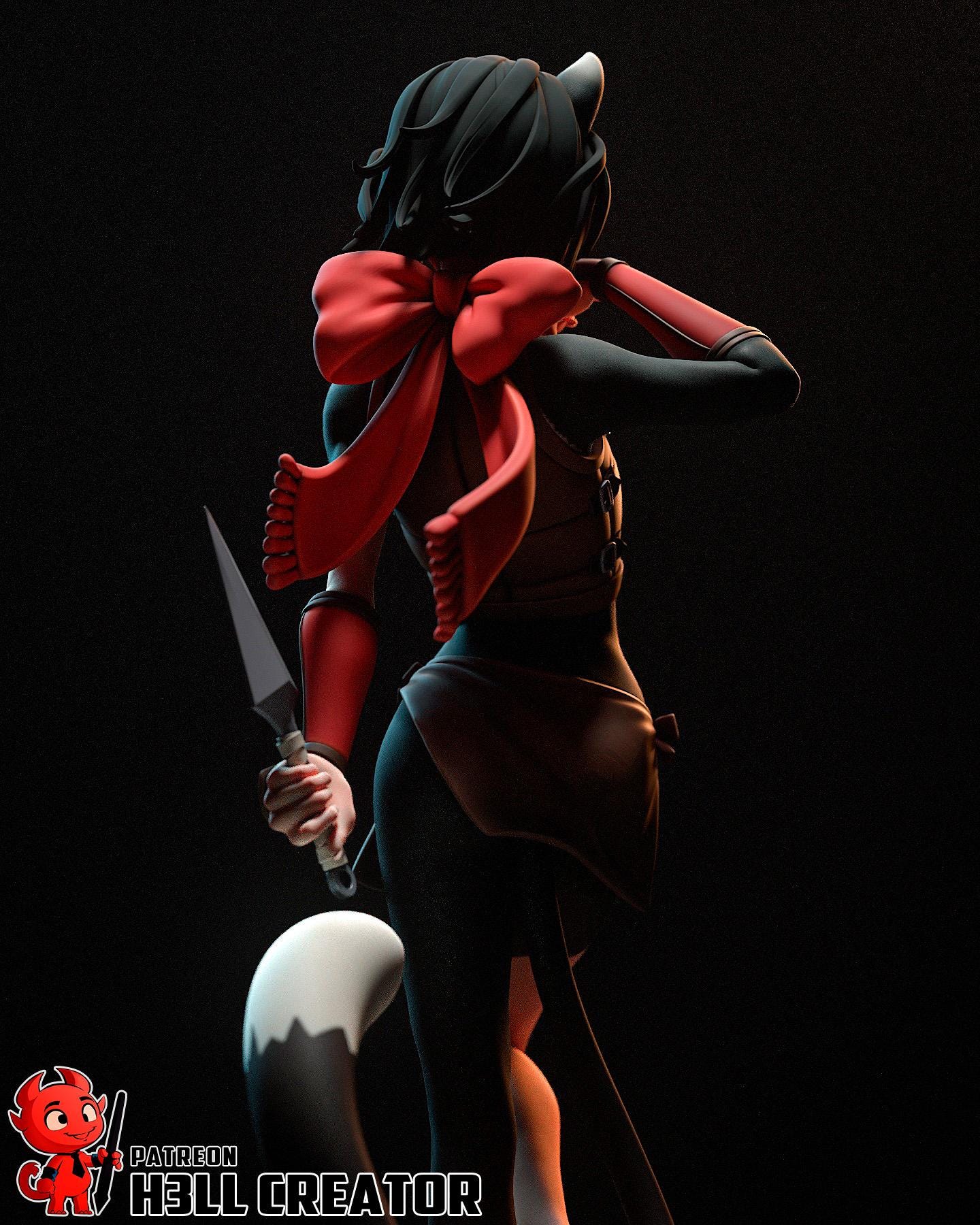 Izutsumi Cat Girl Rogue Resin Miniature 1:10 Fantasy Beastfolk Figure DnD RPG Character Statue Unpainted Painter Collectible