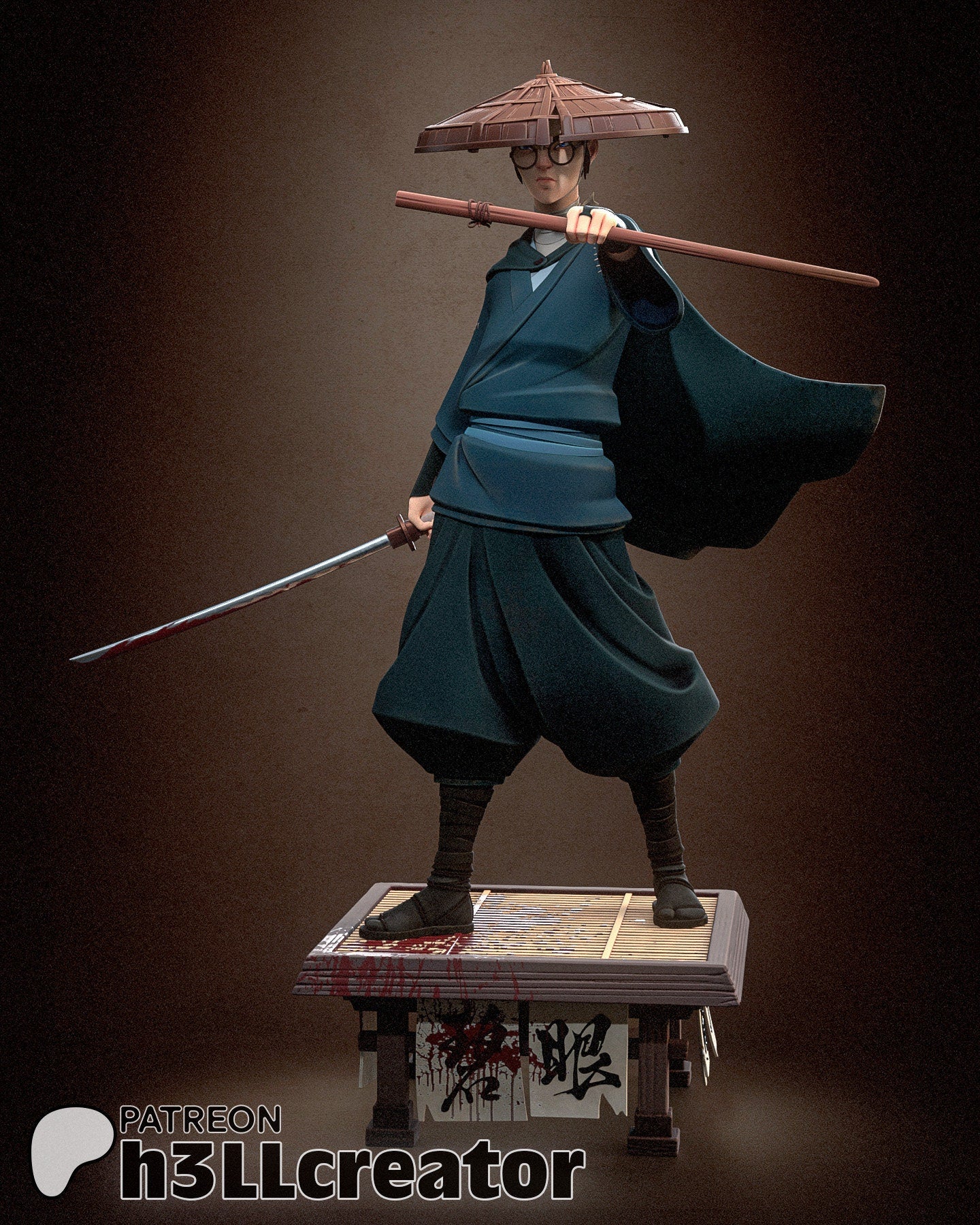 Mizu | Figurine | Model | Miniature | Historical | Japanese | Anime | Samurai |