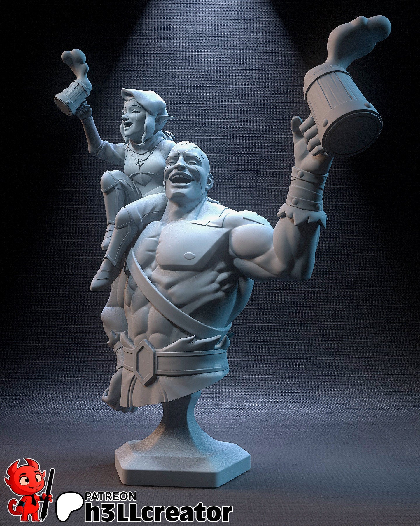 Grog | Pike | Critical Role | Fantasy | Dungeon and Dragons | D&D | DnD | Medieval | Elf | Halfling | Human | Barbarian | Cleric |