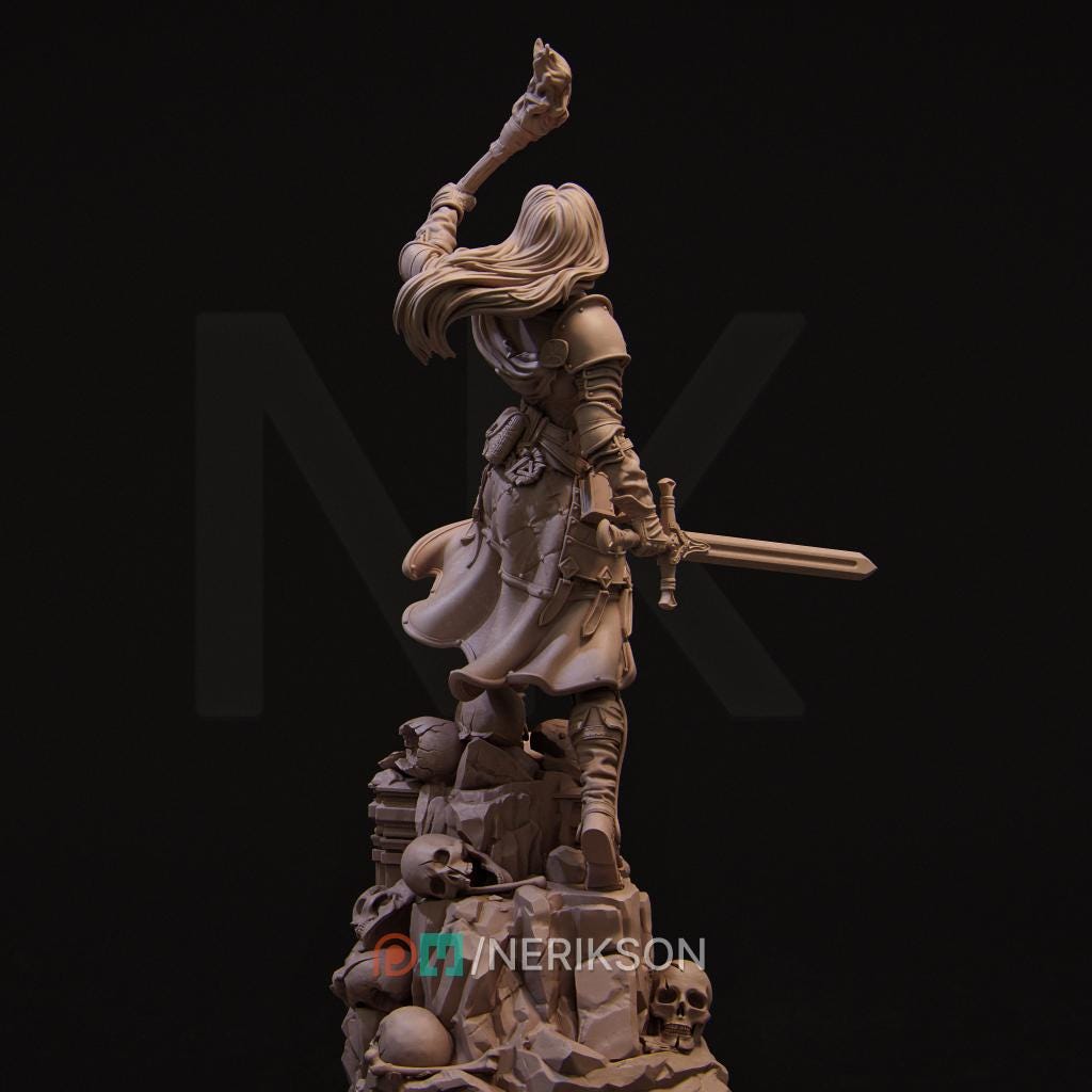 Female | Hero | Fantasy | Knight | Warrior | Fighter | Shield Maiden | DnD | Dungeon and Dragons |