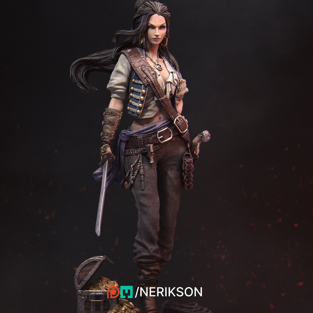 Mariana | Female Pirate | Pirate | Fantasy | Medieval | Seven Seas | Sea Life | Sea | Adventure | Treasure Chest | Rouge |