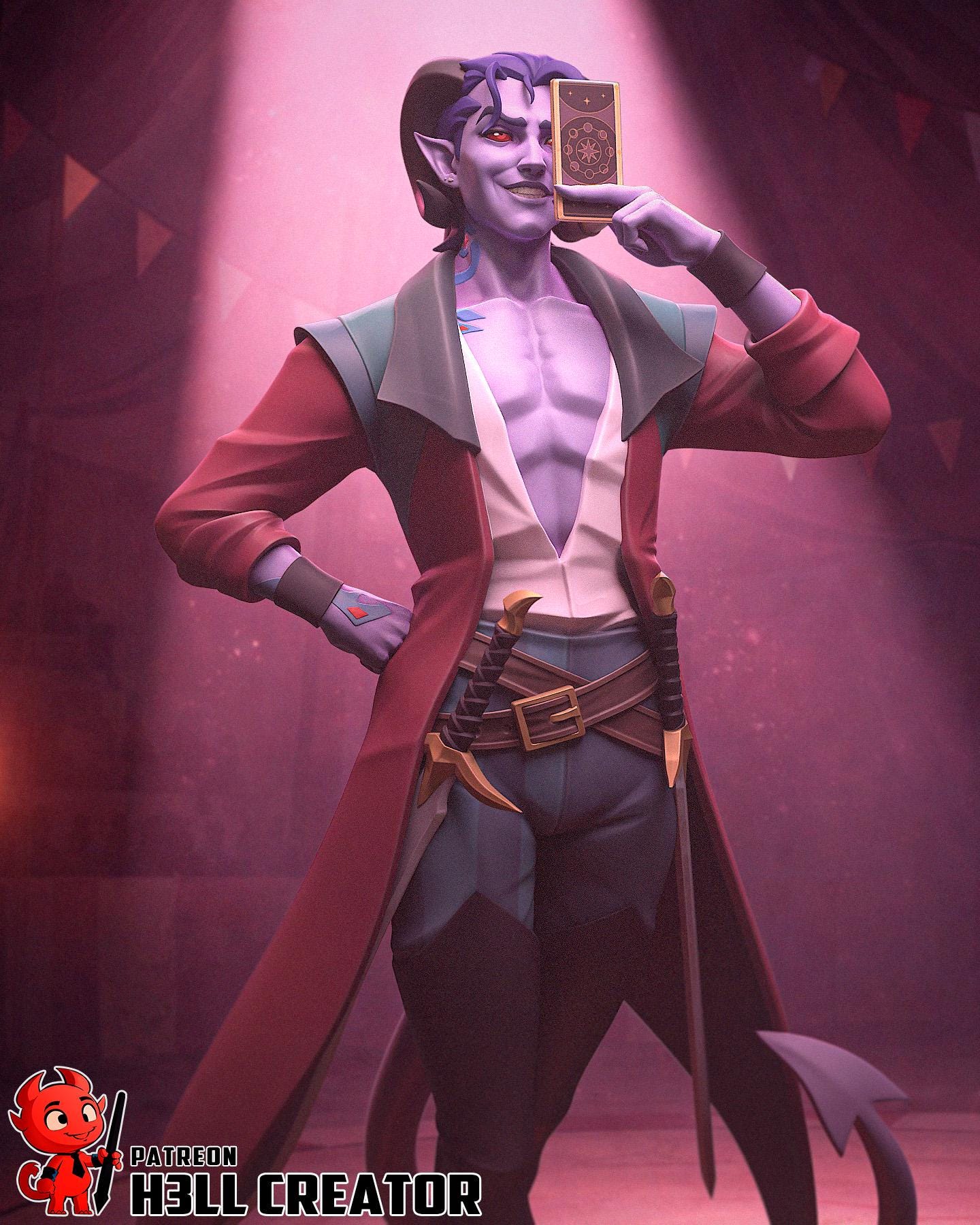Mollymauk | Fantasy | DnD | Tiefling | Mage | Power | Magic