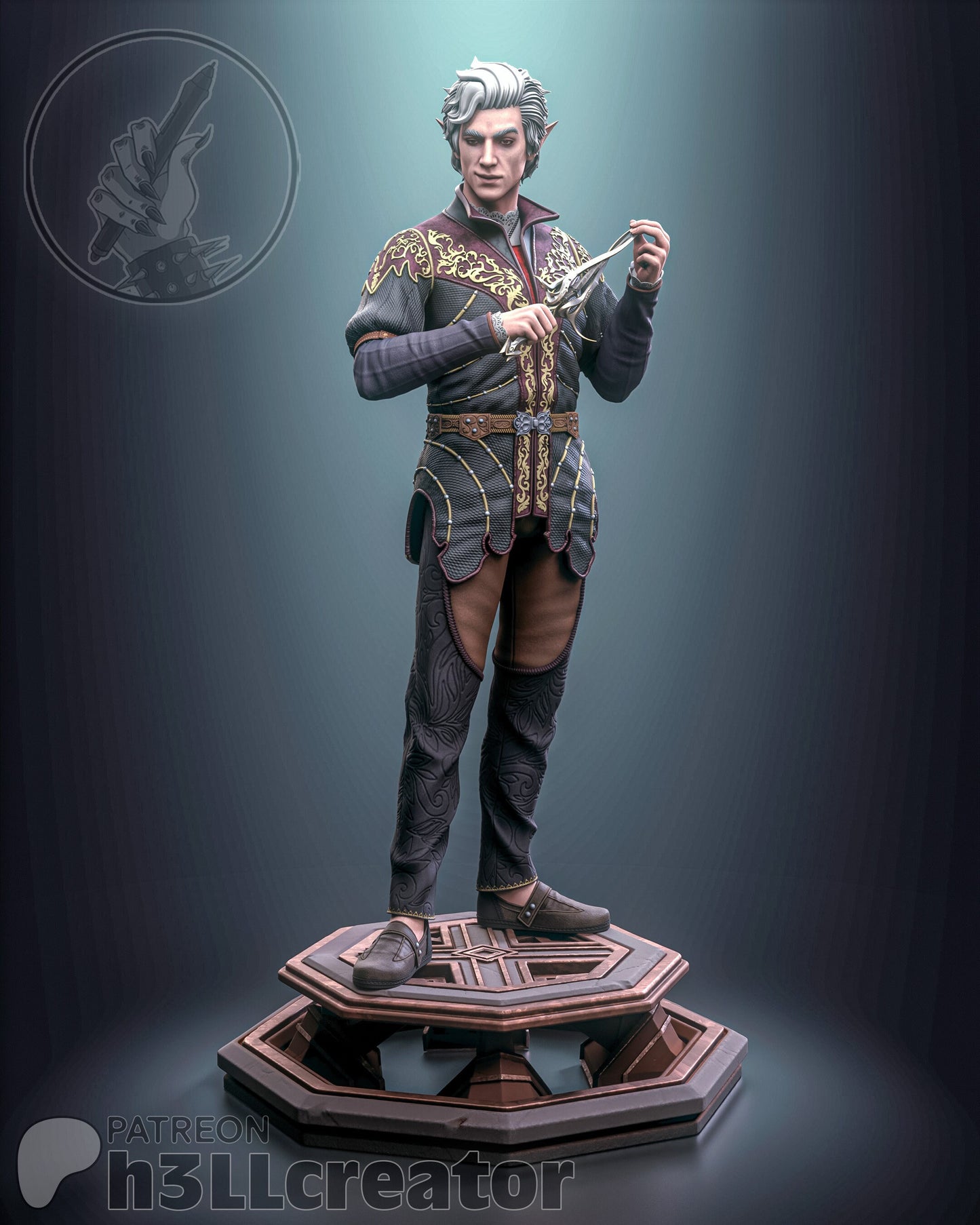 Asterion | Baldur's Gate | Vampire | Rouge | Archer | Fantasy | DnD | Dungeon & Dragons | Model | Figure |