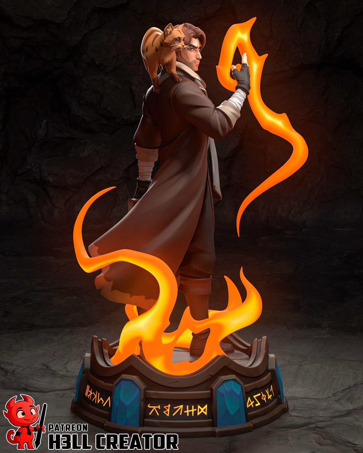 Caleb Widogast | Magic | Soul | Familiar | Mage | Cat | Power |