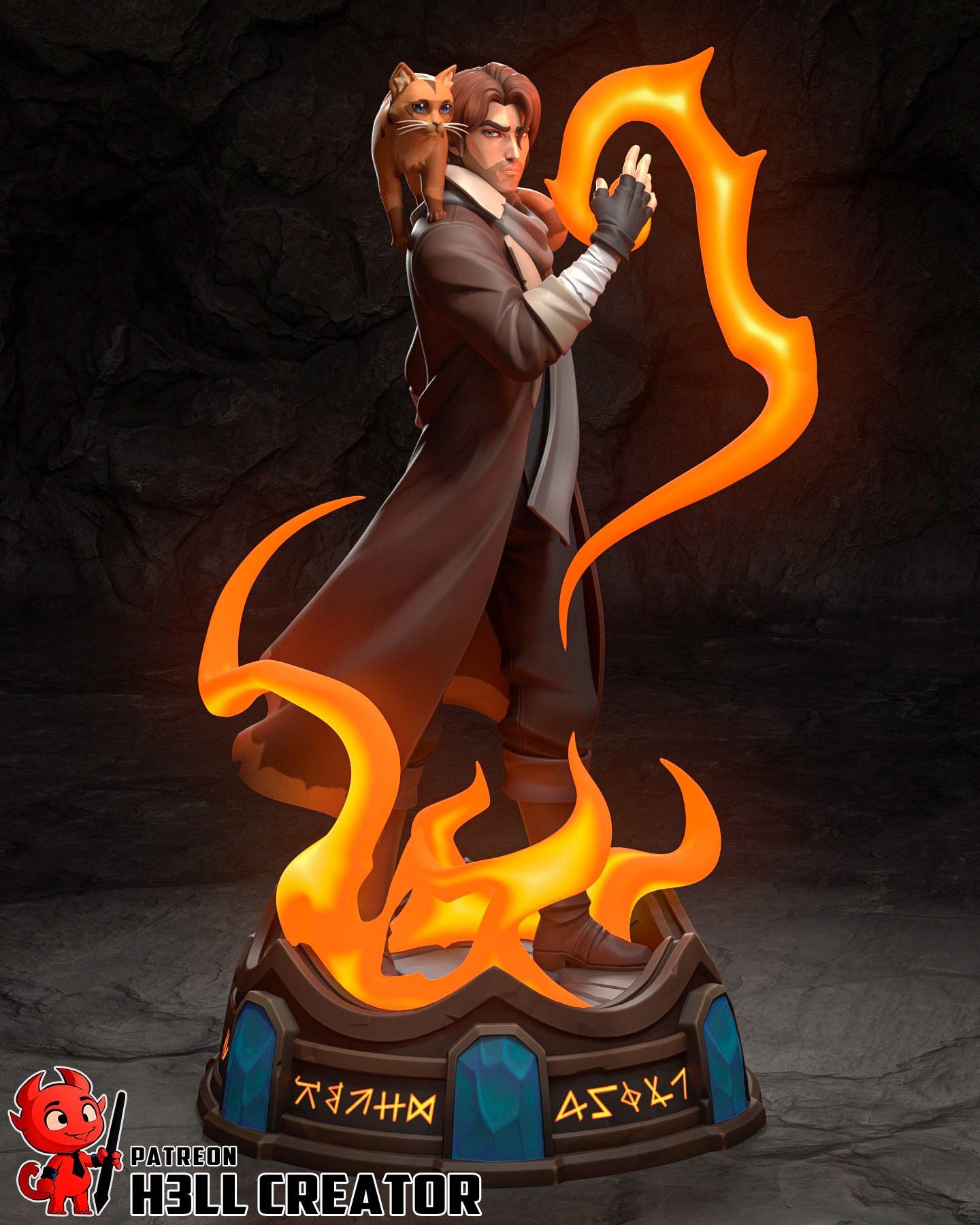 Caleb Widogast | Magic | Soul | Familiar | Mage | Cat | Power |