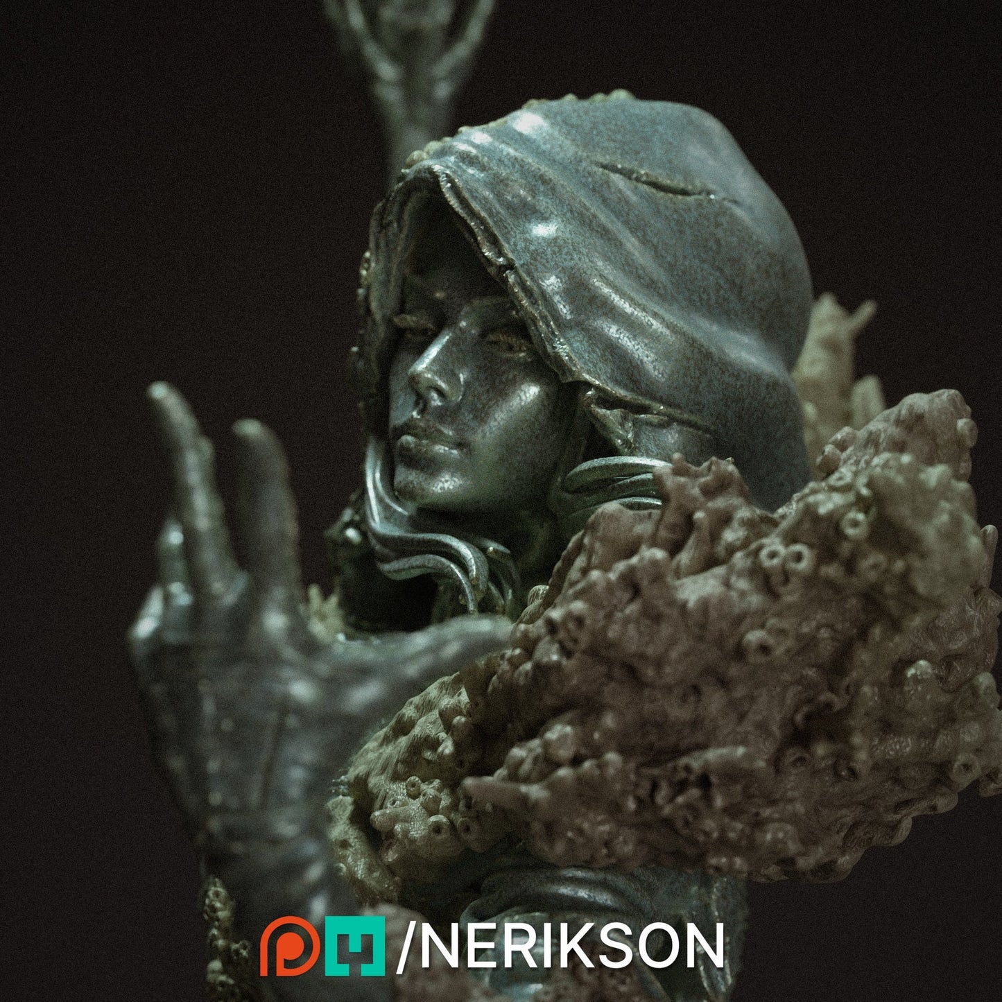 Warlock of the Fathomless Female Warlock Female Sorceress| RPG| Fantasy| Tabletop| Wargaming| Gaming| Highly Detailed