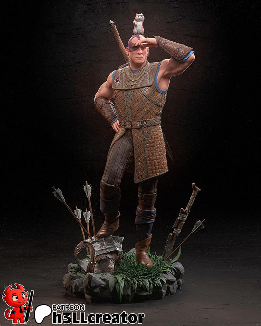 Minsc | Boo | Minsc and Boo | Baulders gate 3 | DnD |Fantasy | Figure | Model | 4k Resolution.