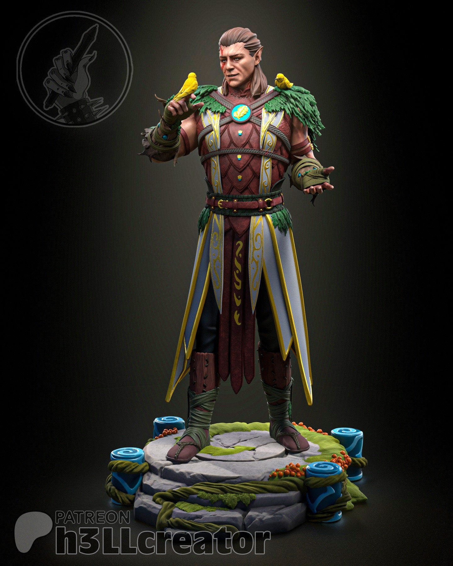 Halsin | Dungeon and Dragons | DnD | Baldurs Gate 3 | Fantasy | Druid | Wizard | Sculpture |