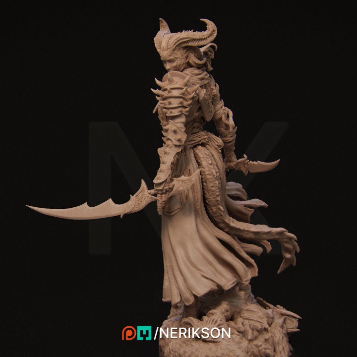 Lensi | Demon Hunter | Demon | Fantasy | Occult | Spiritual | Model | Medieval | DnD |