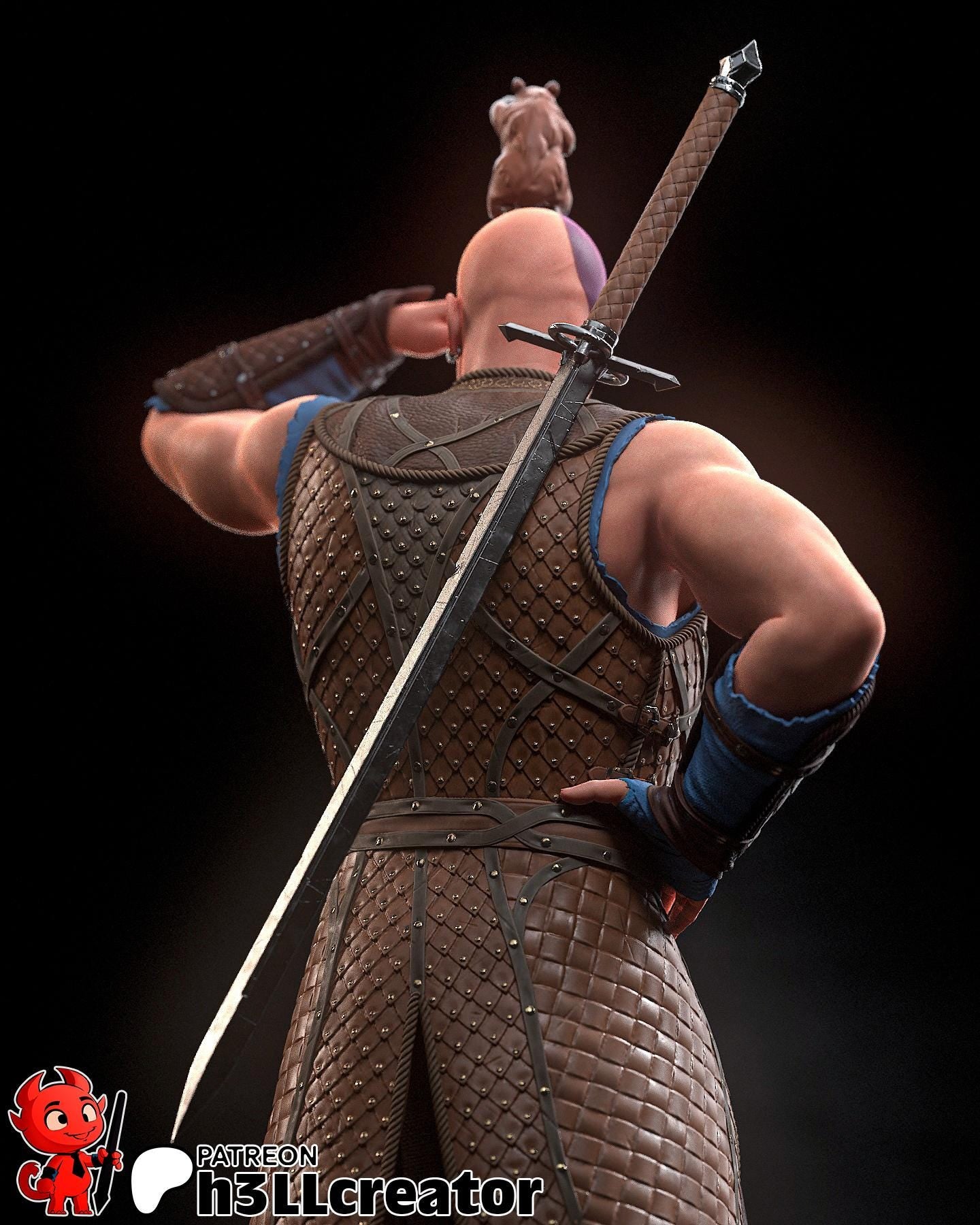 Minsc | Boo | Minsc and Boo | Baulders gate 3 | DnD |Fantasy | Figure | Model | 4k Resolution.