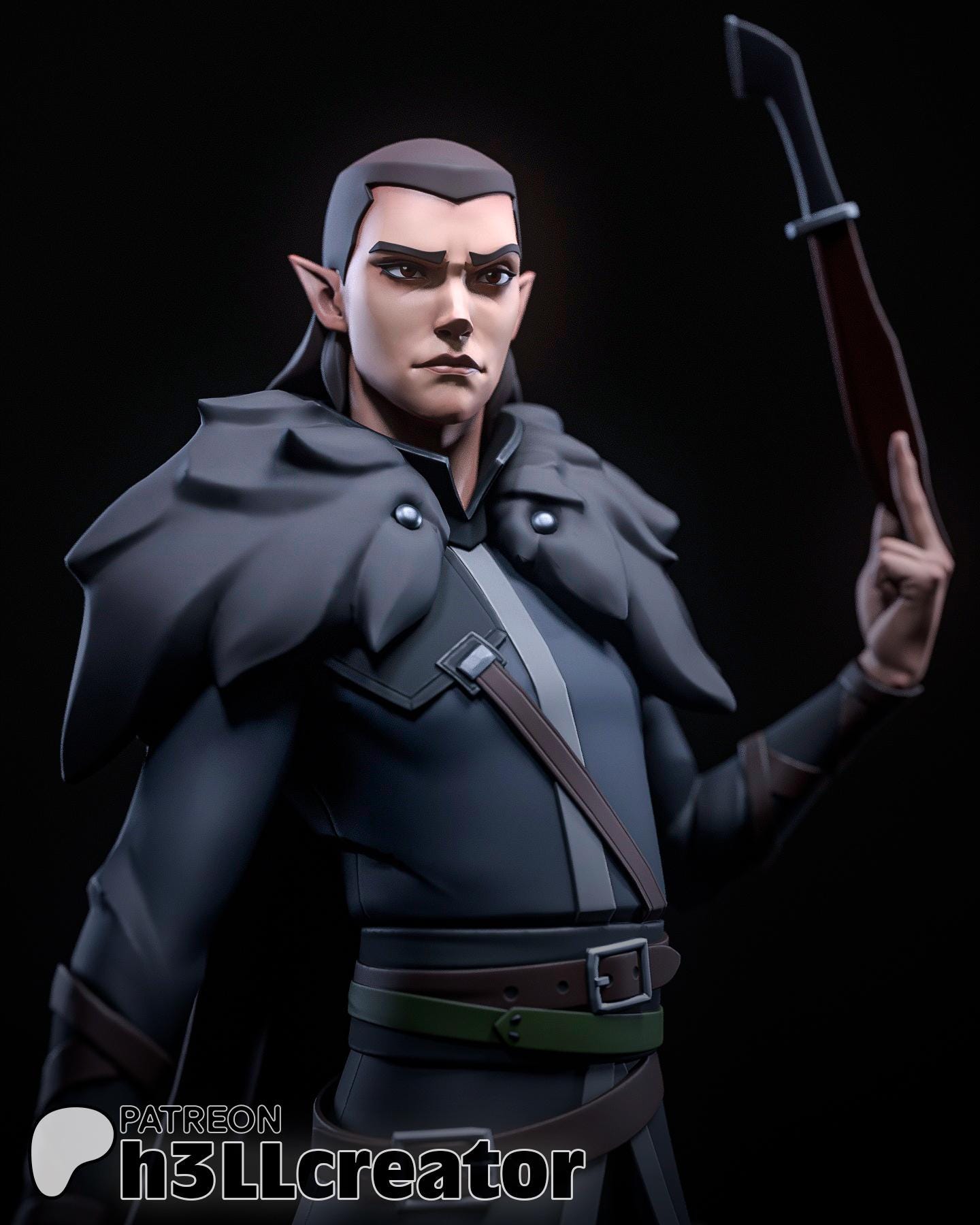 Vaxildan | Critical Roll | Vox Machina | Rouge | Assassin | Twin | DnD | Dungeon and Dragons | Thief | Fantasy | Bandit | Half Elf |