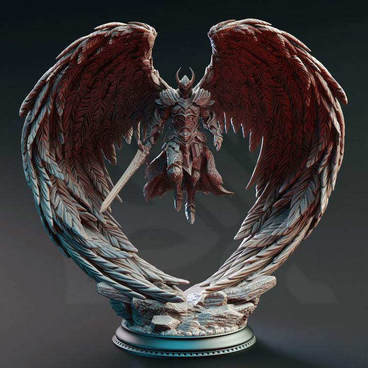 Angel | Arch Angel | Warrior | Warlord | Wings | Winged Angel | Angel of War | DnD | Fantasy | Paladin | Ascended | Celestial |