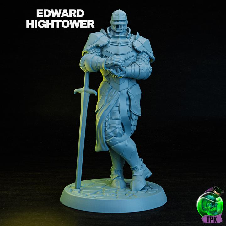 Edward Hightower | Warrior | Knight | Magical | Fighter | Giant | Huge | 32mm | Human | DnD | Sword | 2 Handed Sword | Fantasy