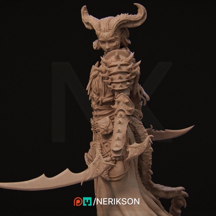 Lensi | Demon Hunter | Demon | Fantasy | Occult | Spiritual | Model | Medieval | DnD |
