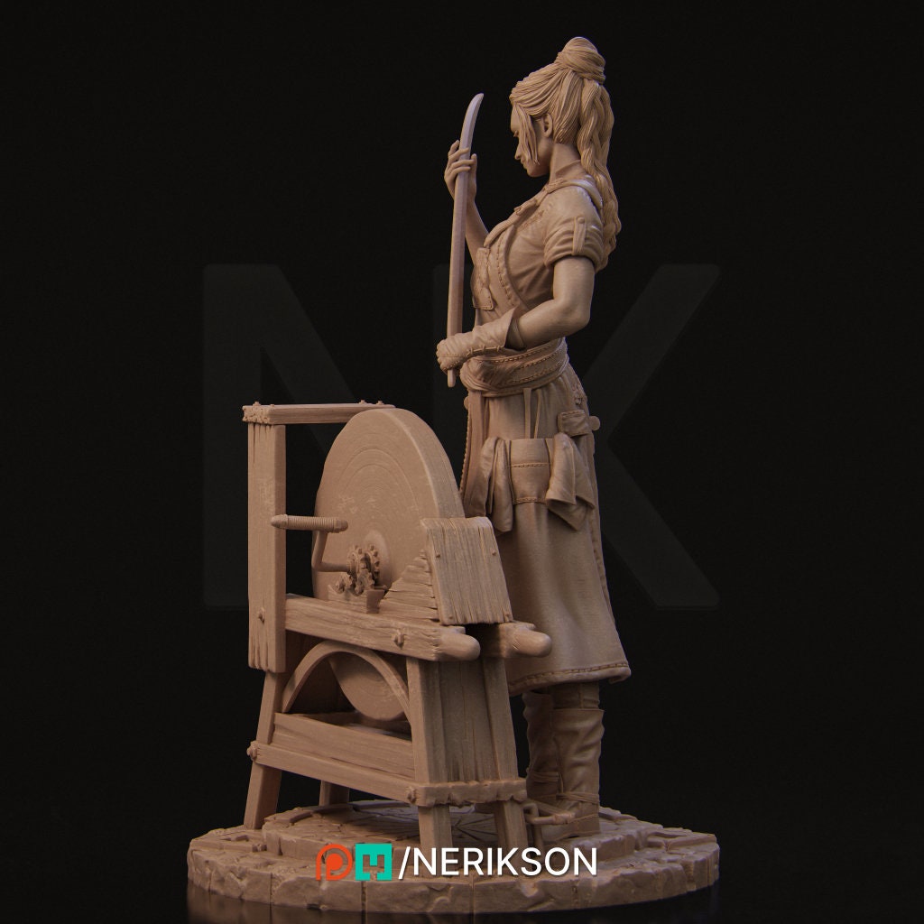 Lara | Blacksmith | Medieval | Dungeon and Dragons | Fantasy | Tabletop | Pathfinder | Smith | Smithing | Sword | Hammer | Girl Power |